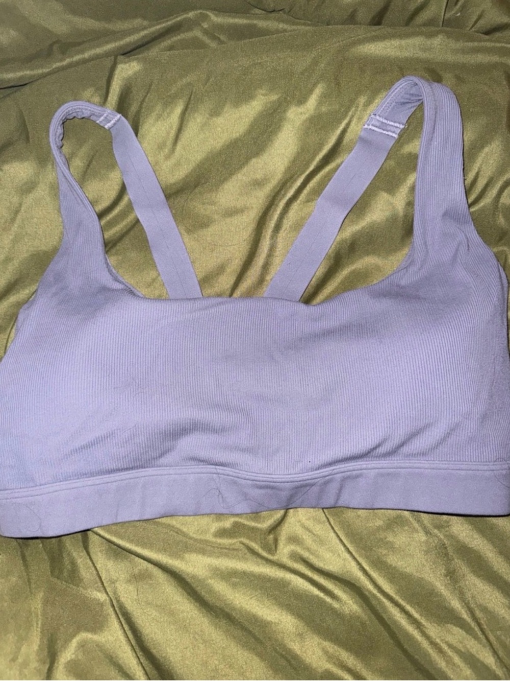 Athleta Ribbed Lavender Everyday Bralette - Soft Support